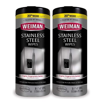 3 Weiman Stainless Steel Cleaning Wipes 2 Pack