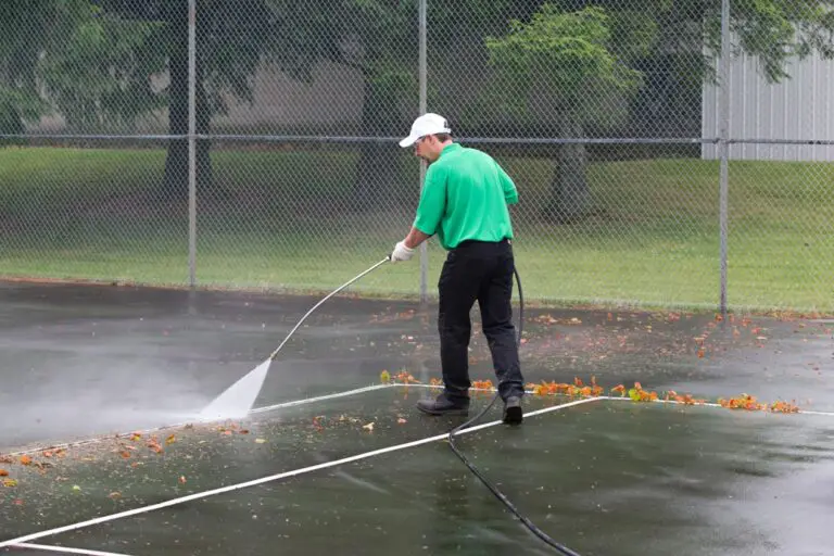 How To Clean A Tennis Court?