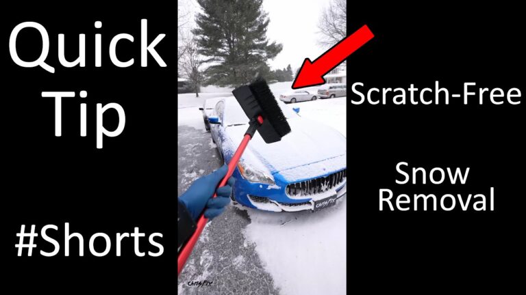 How To Clean Snow Off Car Without Brush?