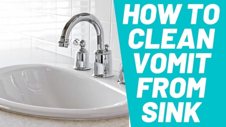 How To Clean Vomit From Bathroom Sink?