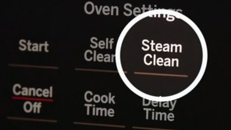 How To Turn Off Steam Clean On Ge Oven?