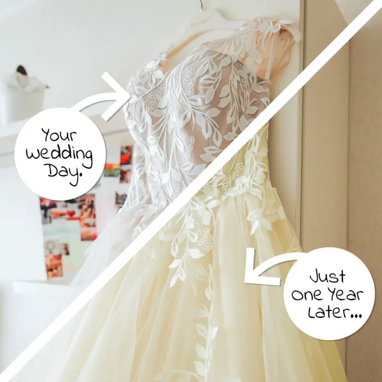 How To Clean Yellowed Lace Wedding Dress?