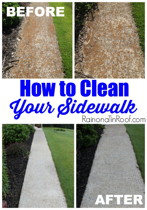 How to Clean Sidewalk Without Killing Grass?