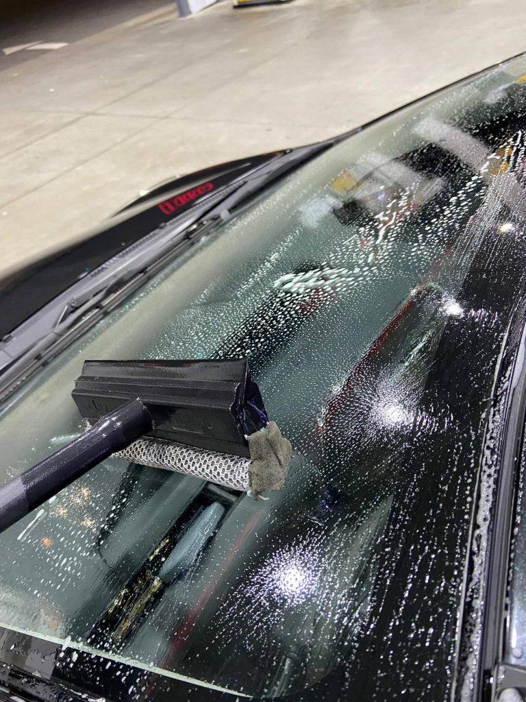 How to Clean Windshield at Gas Station?