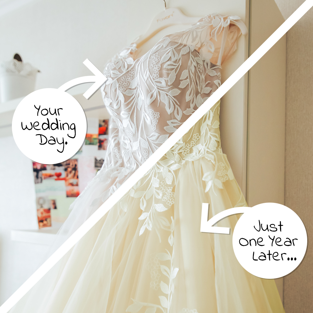 How to Clean Yellowed Lace Wedding Dress?